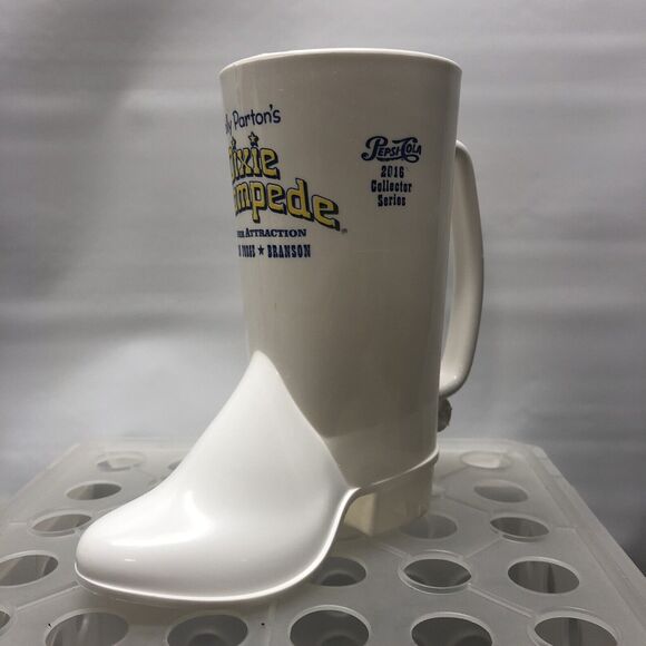 2016 Collector Series Dolly Parton Dixie Stampede Pepsi Cola Plastic Boot Mug - Picture 8 of 11